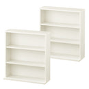 薄型本棚〔2台セット〕 薄型本棚 カラーボックス 2台セット 積み重ね 奥行スリム コミック最大240冊収納 ぼん家具