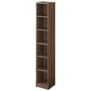 シンプル木製ラック幅30cm 本棚 ハイタイプ スリム 6段 可動棚 木目調 ラック コミック 漫画 大容量 A4 対応 ぼん家具