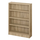 薄型本棚 木製マルチラック 薄型本棚 カラーボックス 可動棚 4段 奥行スリム コミック最大164冊収納 ぼん家具