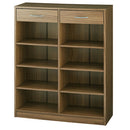 引き出し付き木製ラック 本棚 引き出し付き ラック 4段 可動棚  収納棚 木目調 コミック 大容量 コンパクト ぼん家具