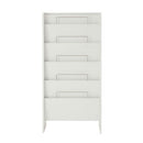 雑誌・パンフレットラック マガジンラック 木製 自立型 5段 雑誌 絵本 パンフレットスタンド 薄型 ぼん家具