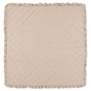 コットンケット〔180×180cm〕 ラグ ラグマット 洗える 2畳 カーペット キルトラグ おしゃれ 180×180 絨毯 北欧 コットンケット 丸洗い 正方形 薄手 フリル オールシーズン FRUTO