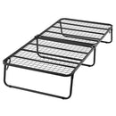 折りたたみメッシュベッド〔シングル〕 ベッド ベッドフレーム シングルベッド パイプベッド 折りたたみ 収納 ローベッド シングル 簡易ベッド コンパクト 軽量 メッシュ床 新生活 一人暮らし ぼん家具