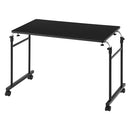 ベッドテーブル ロング 幅80cm×奥行40cm 昇降式 キャスター付きで移動が楽ラクセミダブルサイズまで高さ横幅調整可能 ベッドでの食事に 介護用   ぼん家具