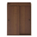 トイレラック トイレ収納 スリム トイレラック 壁付け トイレットペーパー収納 おしゃれ 薄型 収納棚 木製 引き戸 ブラシ用棚 掃除用具 可動棚 ぼん家具