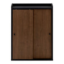 トイレラック トイレ収納 スリム トイレラック 壁付け トイレットペーパー収納 おしゃれ 薄型 収納棚 木製 引き戸 ブラシ用棚 掃除用具 可動棚 ぼん家具