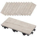 ジョイントタイル〔12枚セット〕 ジョイントマット おしゃれ 屋外 ジョイントタイル 庭 木目 タイル ベランダ diy  ジョイントパネル 石 陶器 ガーデニング 床材 バルコニー 工事不要  石畳 ぼん家具