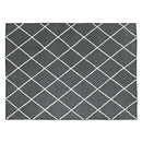 ベニワレン風シャギーラグ〔140×190cm〕 ラグ ラグマット カーペット ベニワレン モロッカン柄 約 140×190cm 洗える 床暖房対応 滑り止め付 ダイヤ柄 シャギー かわいい インテリア アイボリー/グレー ぼん家具