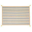 コットンラグ〔130×185cm〕 ラグ ラグマット カーペット コットンラグ 約 130×185cm 洗える オールシーズン マット ジャガード織り 四角 床暖房対応 幾何学柄 滑り止め付 Bohoスタイル ぼん家具