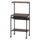 シンプルPCデスク オフィスデスク おしゃれ プリンター収納 スライドテーブル コンパクト キャスター付 パソコンデスク 60cm シンプル ハイタイプ 省スペース 北欧 スリム ぼん家具