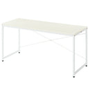 シンプルデスク デスク パソコンデスク 学習机 ワークデスク おしゃれ 作業台 木製 幅160 高さ70 奥行60 長机 ワイド PC ゲーミング シンプル スチール 白 茶 ぼん家具