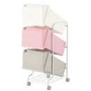 ダストボックス〔3段タイプ〕 ゴミ箱 キッチン用ゴミ箱 分別 ダストボックス おしゃれ 分別ダストワゴン フタ付き 3段 スリム キャスター付き 縦型 ごみ箱 63L 各21L ぼん家具