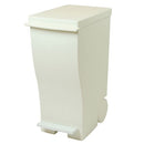 ミニスリムペダル〔ブラック＆ホワイト〕 ゴミ箱 ダストボックス おしゃれ 分別 20L キッチン リビング 蓋付き ペダルペール キャスター付き ブラック ホワイト 日本製 ぼん家具