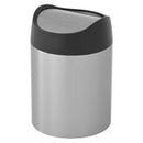 　カウンタートップトラッシュカン1.5L キッチンペール ゴミ箱 小型 ごみばこ おしゃれ 卓上 抗菌加工 モノトーン 高級感 洗面所 リビング プレゼント simplehuman