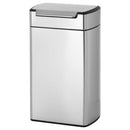 simplehuman　レクタンレギュラータッチバーカン40L キッチンペール ゴミ箱 大容量 ごみばこ おしゃれ 蓋つき 抗菌加工 壁付け モノトーン 高級感 開店祝い 開業祝い 山崎実業