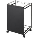 目隠し分別ダストワゴン〔2分別〕 ゴミ箱 キッチン用ゴミ箱 分別 キャスター付き 分別ダストワゴン おしゃれ レジ袋 隠せる ゴミ袋ホルダー スタンド 一人暮らし tower タワー 山崎実業