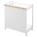 目隠し分別ダストワゴン〔3分別〕 トスカ 分別ダストワゴン キャスター付き 3分別 レジ袋対応 ゴミ箱 缶 ビン ペットボトル 分別 隠せる ゴミ袋ホルダー スタンド おしゃれ 山崎実業