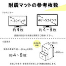 震度7にも耐える耐震マット〔4×4cm〕 耐震マット 40×40 耐震グッズ 転倒防止マット 耐震シート 耐震シール 耐震パッド 地震対策 防災グッズ 転倒防止 家具 耐震 ジェル 地震 滑り止め おしゃれ ぼん家具
