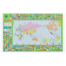 デスクマット〔小〕 デスクマット 子供 学習机 マット 机マット 小サイズ 80×50 キッズ 透明 下敷き 日本製 おしゃれ 男の子 女の子 世界地図 恐竜 動物 ぼん家具