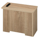 ルーターボックス〔小〕 ルーターボックス コンセント付き 小型 ケーブル コード 収納 木目調 リビング ぼん家具