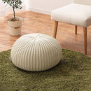 マルチクッションスツール〔大〕 スツール 丸形クッション クッションチェア ニットプフ オットマン クッション 座れる 丸 フロアスツール 大タイプ おしゃれ 北欧 大きい 背もたれ 足置き FRUTO