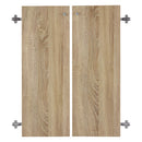 つっぱり式壁面収納ラック専用〔下段扉〕 扉 本棚 収納棚 下段 本体別売り 扉付き 突っ張り棚 突っ張り ラック スリム 大容量 漫画 コミック 収納棚 薄型 オープンラック 転倒防止 木製 幅60 ぼん家具