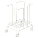 新聞ストッカー 新聞ストッカー キャスター 紐通し 新聞紙 古紙 雑誌 ラック おしゃれ 新聞ラック マガジンラック 収納 カゴ かご ワゴン スチール ぼん家具