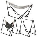 スタンド式3WAYハンモック ハンモック 自立式 3way 室内 室外 折りたたみ キャンプ アウトドア おしゃれ ビーチ ガーデン 庭 スチール ハンガーラック 軽量 ぼん家具
