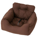 ペット用ドライブベッド〔Mサイズ〕 ドライブベッド 犬 ドライブボックス ペット用 ドライブシート イヌ 猫 車用 ペットベッド クッション ポケット 滑り止め付き 助手席 後部座席 ぼん家具