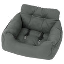 ペット用ドライブベッド〔Lサイズ〕 ドライブベッド 犬 車 ドライブシート ペットベッド 車用 ドライブボックス Lサイズ 布製 ポケット クッション 滑り止め付き イヌ 猫 動物用 ぼん家具