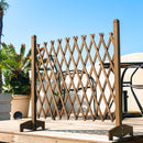 木製ガーデンフェンス フェンス ガーデンフェンス おしゃれ 柵 ラティス 置くだけ 折りたたみ ガーデニング 庭 diy 木製 自立 ベランダ 屋外 ぼん家具