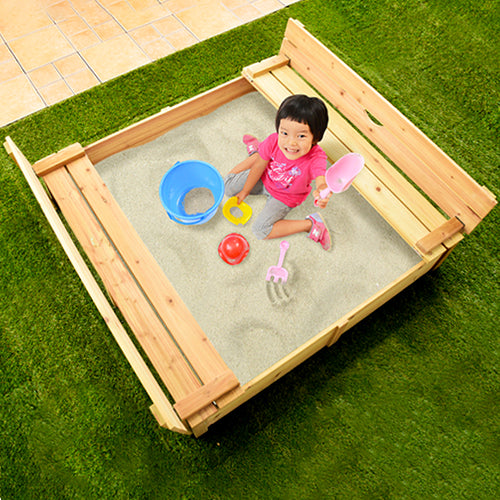木製扉付き砂場 ぼん家具のおしゃれな ガーデンファニチャー 大型遊具