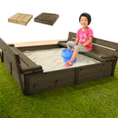 木製扉付き砂場 砂場 サンドボックス 砂あそび すな場 すなば 子供 庭 屋外 遊具 キッズ 自宅用 大型遊具 蓋付き 杉 天然木 こども 屋外遊具 おもちゃ 砂遊び 砂場遊び ぼん家具