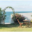 ローズアーチ バラアーチ ガーデンアーチ 大型 おしゃれ ローズアーチ アイアン 屋外 庭 園芸 ガーデニング ゲート クレマチス diy スチール 白 黒 ぼん家具