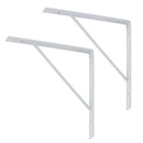 シェルフブラケット Mサイズ〔18×18cm〕 L型 棚受け 2本セット ネジ付き ブラケット 取り付け ウォールシェルフ ラック スチール DIY 壁面収納 ぼん家具