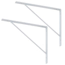 シェルフブラケット Lサイズ〔20×25cm〕 棚受け金具 棚受け ブラケット 金具 2個セット ネジ付き 本棚 DIY 棚 壁 取り付け ウォールシェルフ アイアン 風 スチール ラック 棚受金具 パーツ ぼん家具