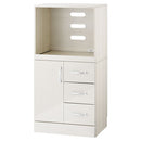 キッチン収納〔レンジ台・ミドルタイプ〕 レンジボード スライド棚 可動棚 引き出し コンセント 扉付き 食器棚 収納 キッチン 木製 ぼん家具