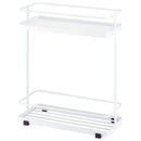 ディスペンサースタンド〔ワイドタイプ〕 TOWER 山崎実業 ディスペンサーラック ボトルラック シャンプーラック 石鹸ラック 洗面所 収納 インテリア 雑貨 おしゃれ 北欧 スリム ラック 棚 シンプル2段 山崎実業