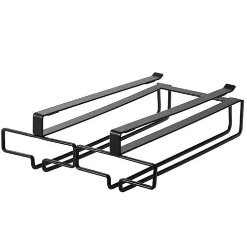 戸棚下ワイングラスハンガー〔ダブル〕 キッチン用品 キッチン収納雑貨