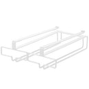 戸棚下ワイングラスハンガー〔ダブル〕 TOWER ワイングラスハンガー 戸棚下ラック ワイングラス 収納 台所 便利グッズ キッチン 吊り下げラック おしゃれ 山崎実業