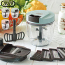 マルチハンディチョッパー フードプロセッサー スライサー 手動 みじん切り チョッパー フードカッター ミキサー 便利グッズ キッチン 大きめ トフィー LADONNA Toffy Toffy