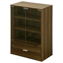 マルチキャビネット〔Bタイプ〕 カラーボックス キューブボックス 収納ボックス 収納 木製 引き出し キャビネット ガラス扉 飾り棚 ラック 文庫 コミック ぼん家具