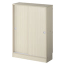 カウンター下収納〔幅60cm・奥行20cm〕 カウンター下収納 薄型 4段 可動棚 引き戸 食器棚 キャビネット キッチン 木目調 北欧 ぼん家具