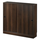 カウンター下収納〔幅90cm・奥行20cm〕 カウンター下収納 薄型 4段 可動棚 引き戸 食器棚 キャビネット キッチン 木目調 北欧 ぼん家具