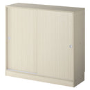 カウンター下収納〔幅90cm・奥行30cm〕 カウンター下収納 薄型 4段 可動棚 引き戸 食器棚 キャビネット キッチン 木目調 北欧 ぼん家具