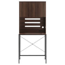 食器棚付きゴミ箱上ラック ゴミ箱上ラック 食器棚 3段 可動棚 コンセント 扉付き レンジ台 キッチン 収納 木目調 ぼん家具