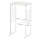 伸縮ゴミ箱上ラック レンジ台 キッチンラック ゴミ箱上 トースターラック 食器棚 おしゃれ 伸縮 スリム 高さ85cm 幅50 奥行40 ロータイプ 1段 スチール ワイド シンプル ぼん家具