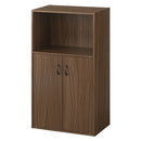 扉付き収納ラック キッチンボード 3段 可動棚 扉付き コンパクト 食器棚 収納 キッチン 木目調 ぼん家具