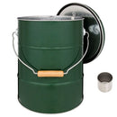 バケツ型米びつ〔5kgタイプ〕 米びつ 5kg 日本製 計量カップ付き 密閉 軽量 錆びに強い 防虫 頑丈 湿気 酸化防止 トタン製 米 OBAKETSU（オバケツ）