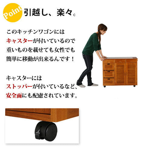 キッチンワゴン〔2枚扉タイプ〕
